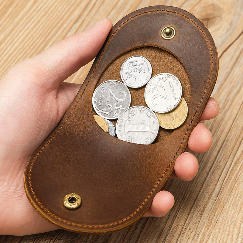 Kids Education Money - Women's Small Genuine Leather Coin Wallet