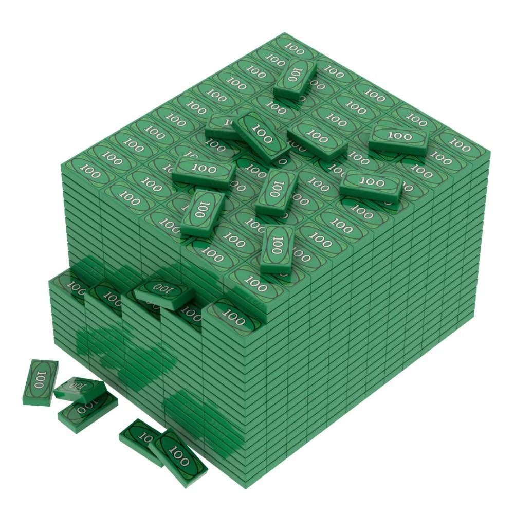 Kids Education Money - 20pcs Millionaire Building Blocks Toys Dollar