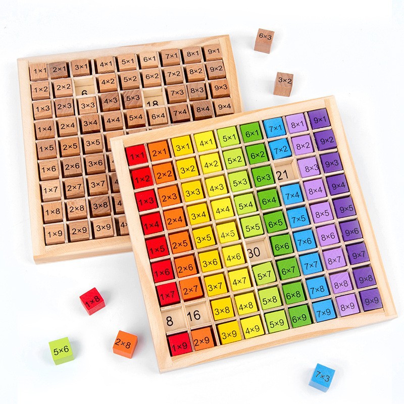Kids Education Learning - Montessori Children Educational Toys Wooden Multiplication