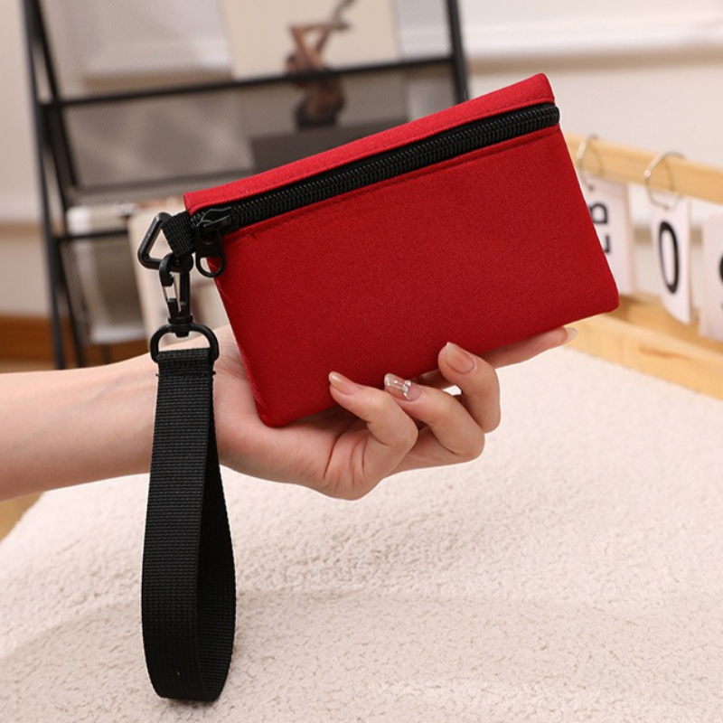 Simple Zipper Canvas Mini Coin - Kids Education Money ulasan dan harga