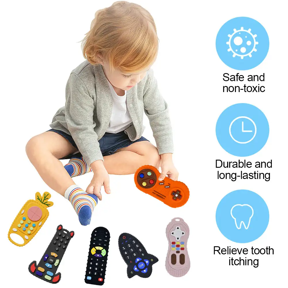 Baby Silicone Teether Toys Rem - Kids Nature Education ulasan dan harga