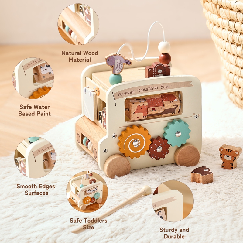 Montessori Wooden Children Toy - Kids Nature Education ulasan dan harga