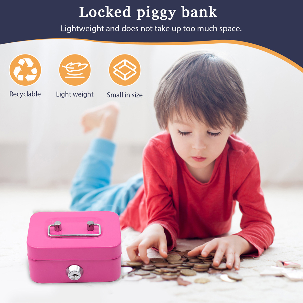 Metal Money Saving Box with Ke - Kids Education Money ulasan dan harga