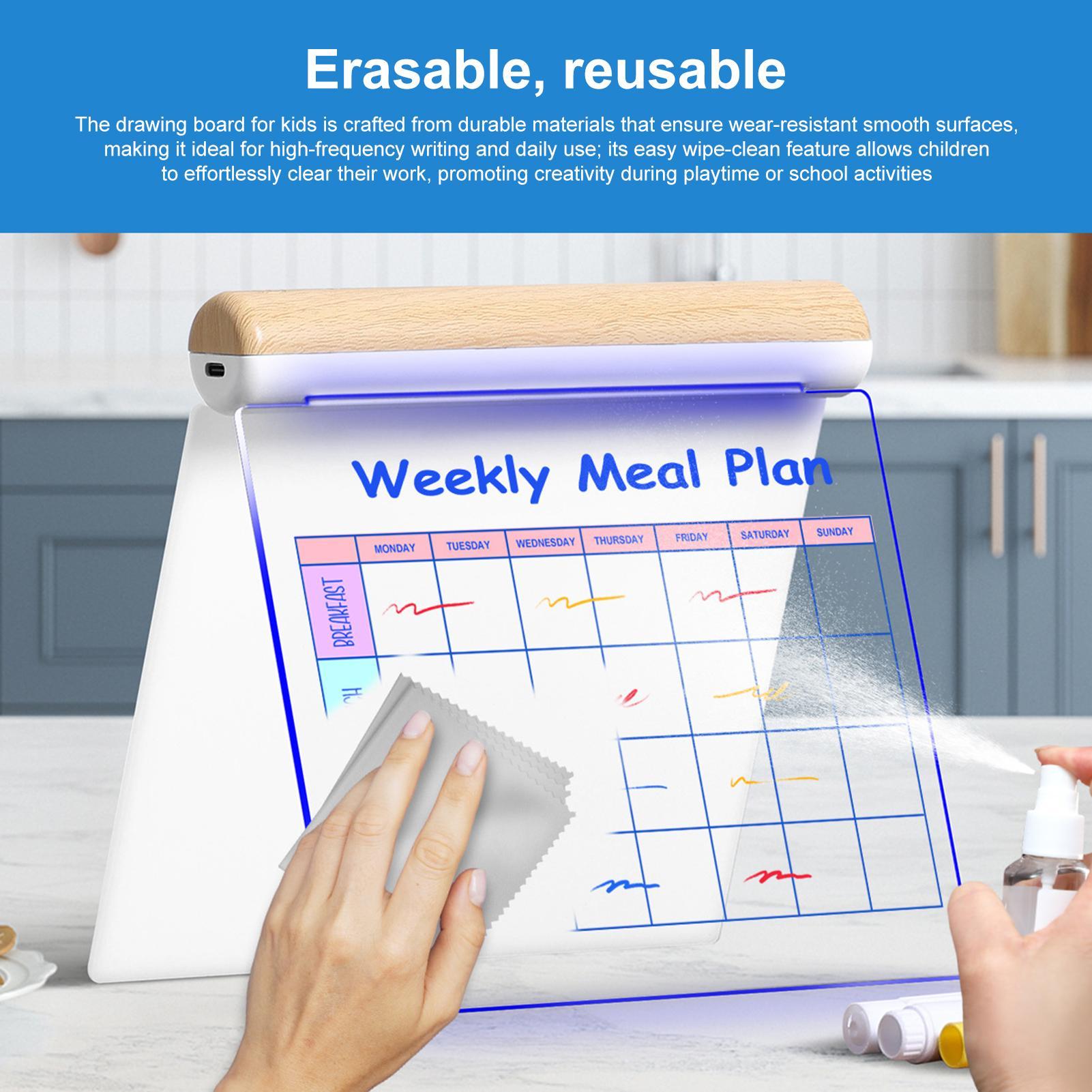 LED Drawing Board Dry Erase Ed - Kids Education Plan ulasan dan harga