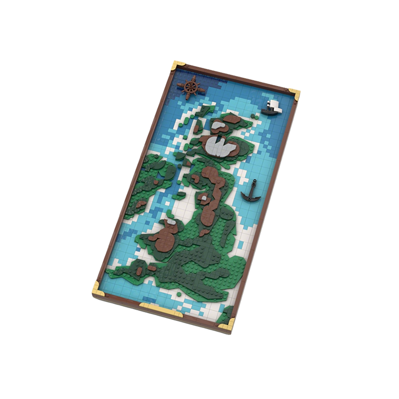 1509pcs MOC Topographic Map Th - Kingdom Kids Education ulasan dan harga