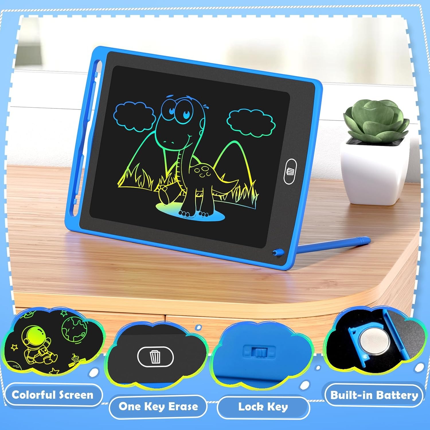 Pack LCD Writing Tablet for Ki - Kids Education Learning ulasan dan harga