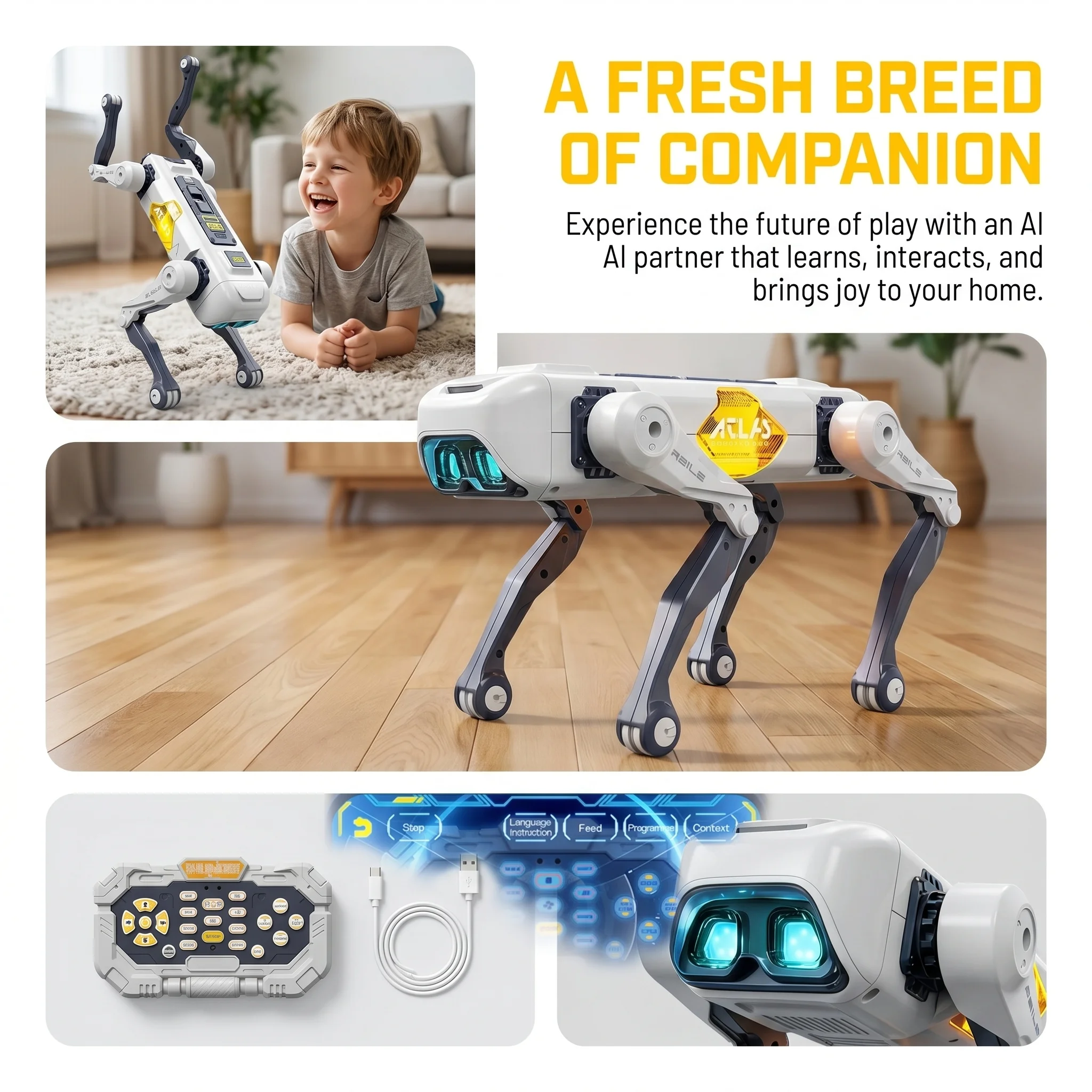 AI Smart Robot Dog, Voice & AP - Kids Education Toy ulasan dan harga