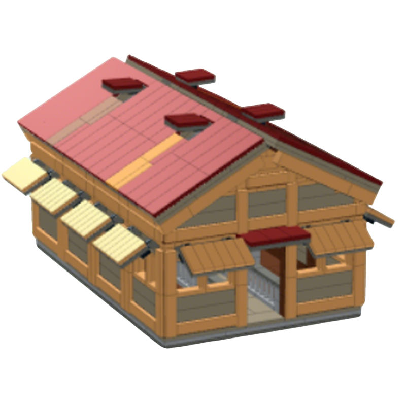 1115pcs MOC Pig Pen Town Plan  - Kids Education Plan ulasan dan harga