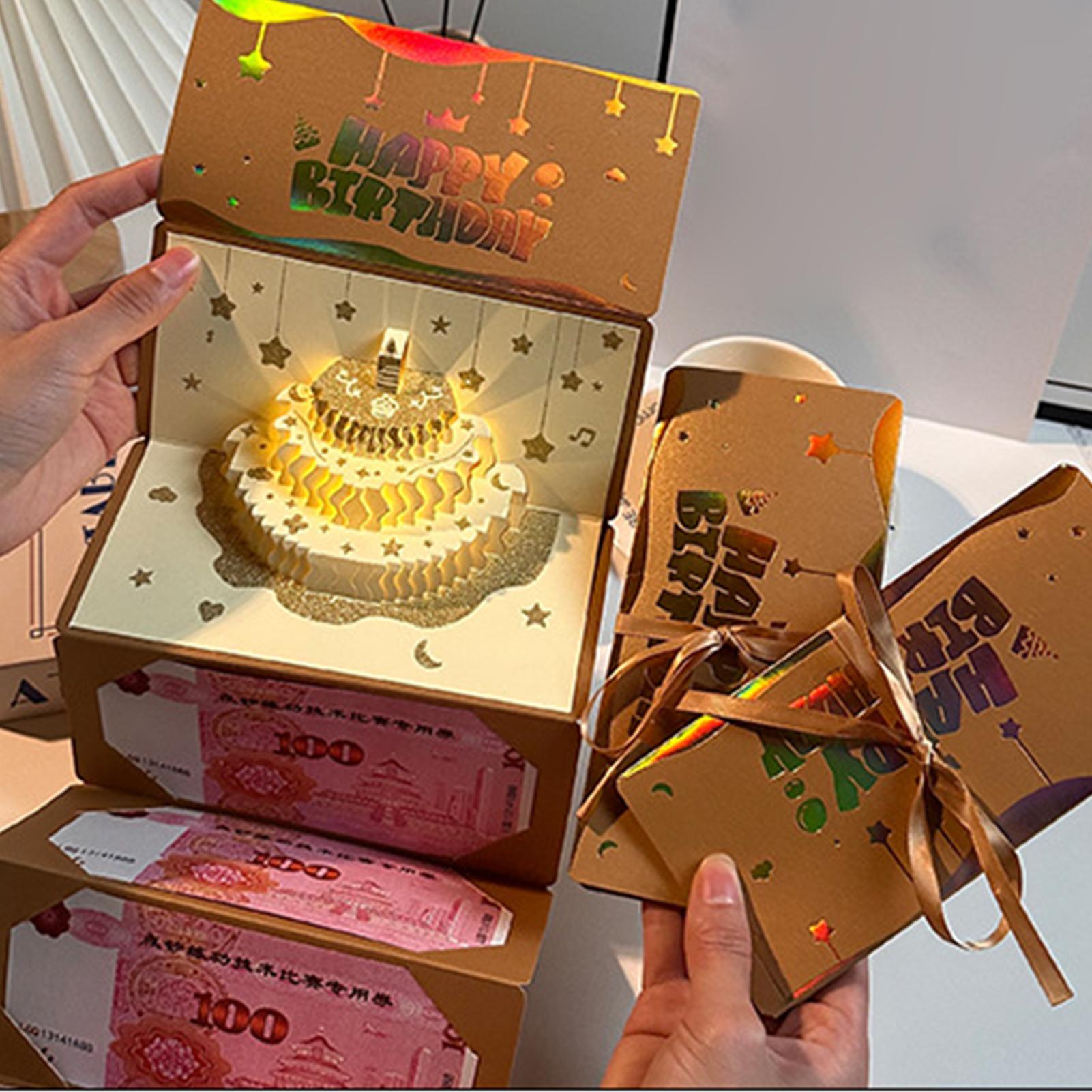 3D Cake Birthday Money Envelop - Kids Education Money ulasan dan harga