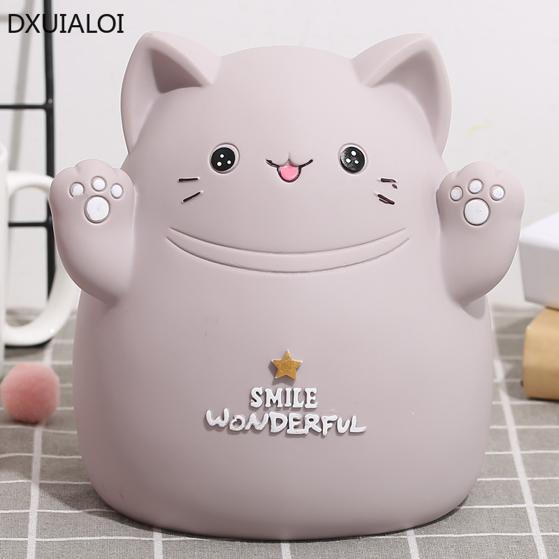 Cartoon cat piggy bank childre - Kids Education Money ulasan dan harga