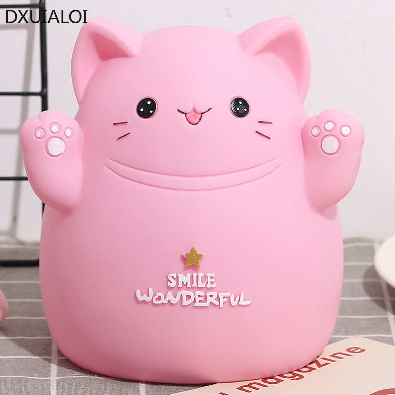 Cartoon cat piggy bank childre - Kids Education Money ulasan dan harga