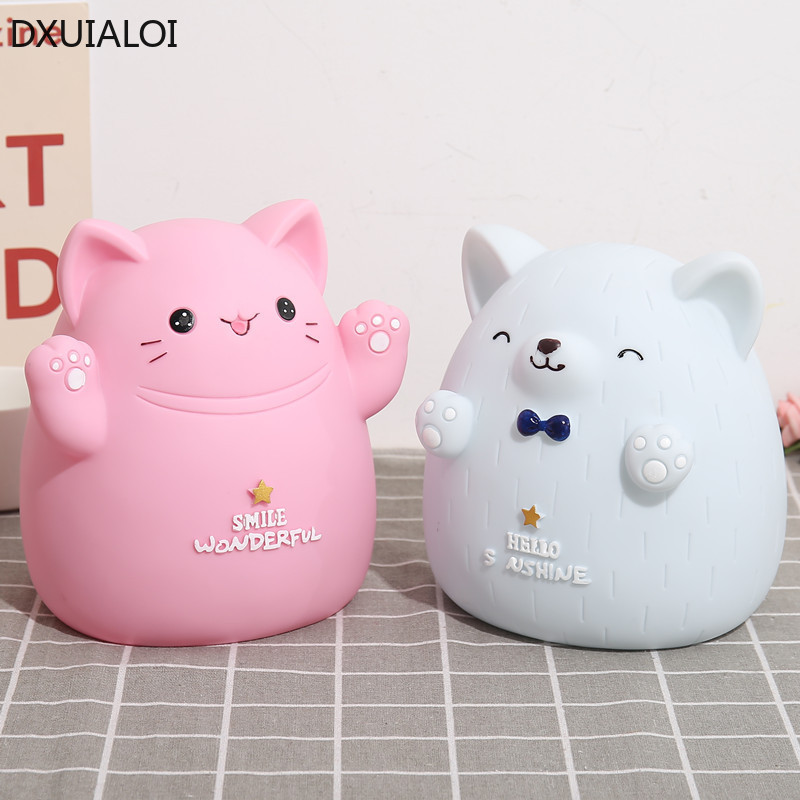 Cartoon cat piggy bank childre - Kids Education Money ulasan dan harga