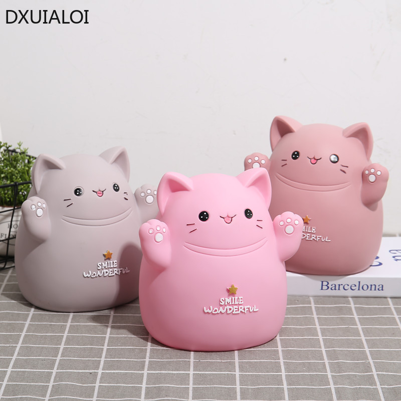 Cartoon cat piggy bank childre - Kids Education Money ulasan dan harga