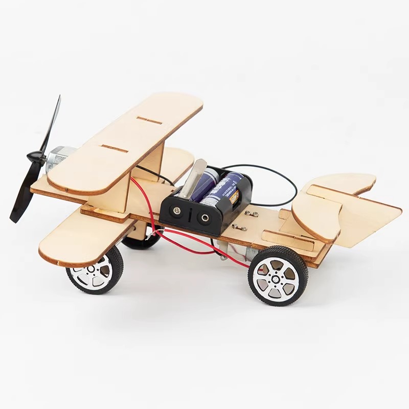 STEM Wooden Electric Biplane M - Kingdom Kids Education ulasan dan harga